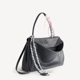 Bolso de mano Rodeo para hombre, grande, en gris