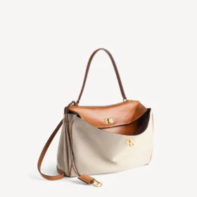 Bolso de mano Rodeo para mujer, mediano, en color beige/marrón claro estilo vaquero