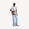 Bolso de mano Rodeo para mujer, modelo mini, en color beige vaquero Bolso de mano Rodeo para mujer, modelo mini, en color beige vaquero