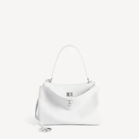 Bolso de mano Rodeo para mujer, tamaño pequeño, en blanco óptico