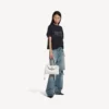 Bolso de mano Rodeo para mujer, tamaño pequeño, en blanco óptico Bolso de mano Rodeo para mujer, tamaño pequeño, en blanco óptico
