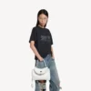 Bolso de mano Rodeo para mujer, tamaño pequeño, en blanco óptico Bolso de mano Rodeo para mujer, tamaño pequeño, en blanco óptico