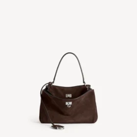 Bolso de mano Rodeo para mujer, tamaño pequeño, en color espresso claro