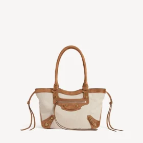 Bolso de playa Le City para mujer, tamaño pequeño, en beige/camel Bolso de playa Le City para mujer, tamaño pequeño, en beige/camel