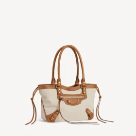 Bolso de playa Le City para mujer, tamaño pequeño, en beige/camel Bolso de playa Le City para mujer, tamaño pequeño, en beige/camel
