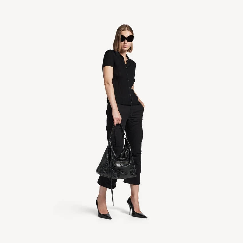 Bolso hobo Le City para mujer, mediano, en negro Bolso hobo Le City para mujer, mediano, en negro