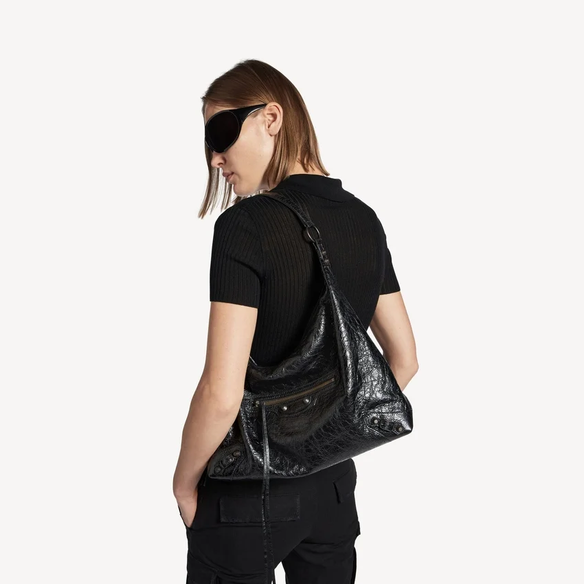 Bolso hobo Le City para mujer, mediano, en negro Bolso hobo Le City para mujer, mediano, en negro