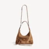 Bolso hobo Le City para mujer, tamaño pequeño, en color camel