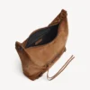 Bolso hobo Le City para mujer, tamaño pequeño, en color camel