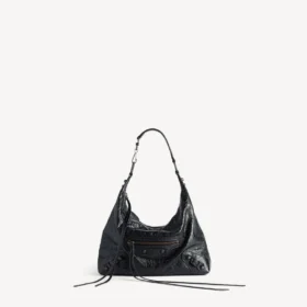 Bolso hobo Le City para mujer, tamaño pequeño, en negro Bolso hobo Le City para mujer, tamaño pequeño, en negro