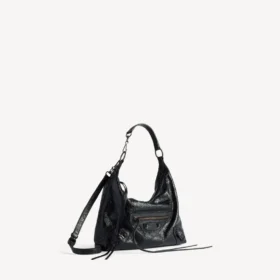 Bolso hobo Le City para mujer, tamaño pequeño, en negro Bolso hobo Le City para mujer, tamaño pequeño, en negro