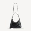 Bolso hobo Le City para mujer, tamaño pequeño, en negro