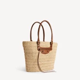Bolso Le City Basket mediano para mujer en color natural/camel