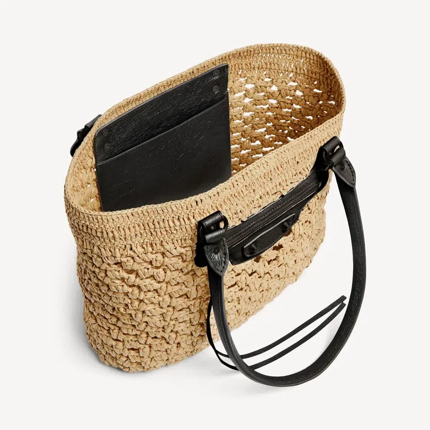 Bolso Le City Basket mediano para mujer en color natural/negro Bolso Le City Basket mediano para mujer en color natural/negro