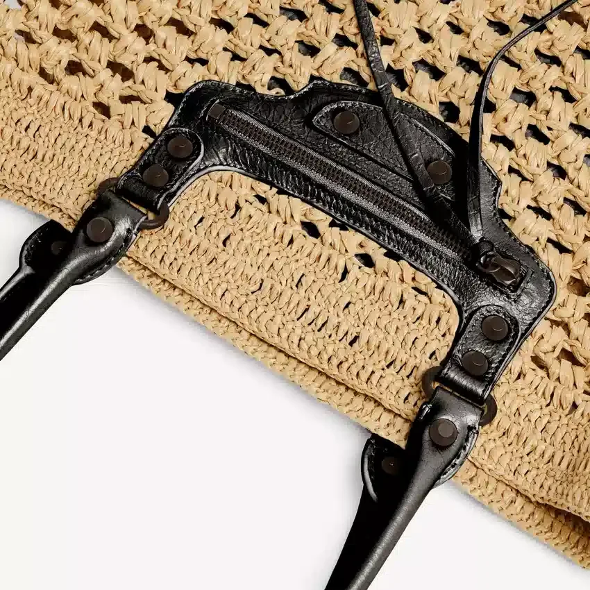 Bolso Le City Basket mediano para mujer en color natural/negro Bolso Le City Basket mediano para mujer en color natural/negro