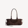 Bolso Le City para mujer, estilo este-oeste, en color espresso claro