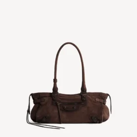 Bolso Le City para mujer, estilo este-oeste, en color espresso claro