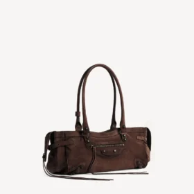 Bolso Le City para mujer, estilo este-oeste, en color espresso claro