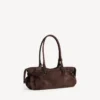 Bolso Le City para mujer, estilo este-oeste, en color espresso claro