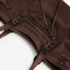 Bolso Le City para mujer, estilo este-oeste, en color espresso claro