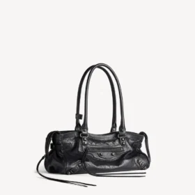 Bolso Le City para mujer, estilo este-oeste, en negro