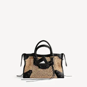 Bolso Le City para mujer, tamaño pequeño, en color natural/negro