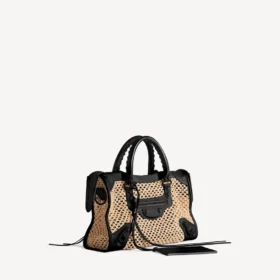 Bolso Le City para mujer, tamaño pequeño, en color natural/negro