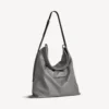 Bolso shopper para hombre con bolsa protectora y correa cruzada, grande, en gris Bolso shopper para hombre con bolsa protectora y correa cruzada, grande, en gris