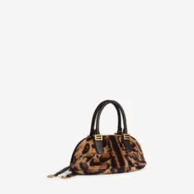 Bolso tipo boliche «Bolero» mini para mujer en color beige/moka