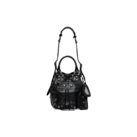 Bolso tipo cubeta pequeño Le Cagole «Black» 7024321VG9Y1000