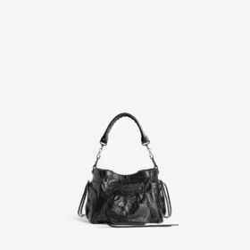 Bolso tipo cubo Le City pequeño para mujer en negro