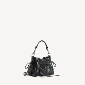 Bolso tipo cubo Le City pequeño para mujer en negro