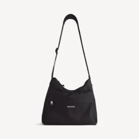 Bolso tipo hobo Explorer para hombre en negro