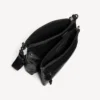 Bolso tipo mensajero Explorer de doble compartimento para hombre en negro