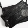 Bolso tipo mensajero Explorer de doble compartimento para hombre en negro