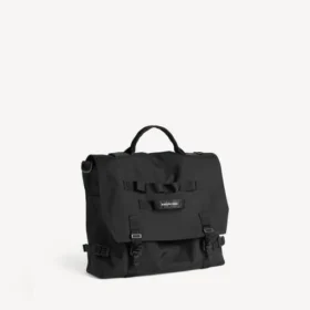 Bolso tipo mensajero militar para hombre en negro