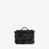 Bolso tipo mensajero militar para hombre, pequeño, en negro