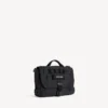 Bolso tipo mensajero militar para hombre, pequeño, en negro