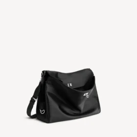 Bolso tipo mensajero Rodeo para hombre, mediano, en negro