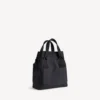 Bolso tipo tote militar para hombre, pequeño, en negro