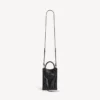 Bolso tipo tote para mujer «Le City» con soporte para celular, en negro Bolso tipo tote para mujer «Le City» con soporte para celular, en negro