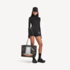 Bolso tote grande para mujer en negro/naranja Bolso tote grande para mujer en negro/naranja