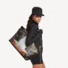 Bolso tote grande para mujer en negro/naranja Bolso tote grande para mujer en negro/naranja