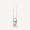 Bolso tote Le City para mujer con soporte para celular en color plateado Bolso tote Le City para mujer con soporte para celular en color plateado