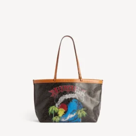 Bolso tote Select para mujer, mediano, en negro/rojo