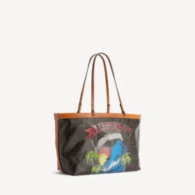 Bolso tote Select para mujer, mediano, en negro/rojo