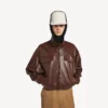 Bomber de cuello alto para hombre en color castor