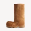 Bota alta de piel de Alaska para mujer en color marrón