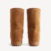 Bota alta de piel de Alaska para mujer en color marrón