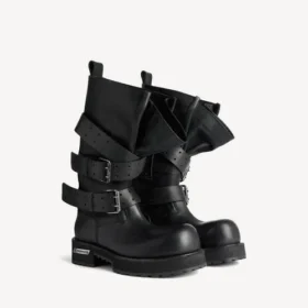 Bota alta Venom para mujer en negro